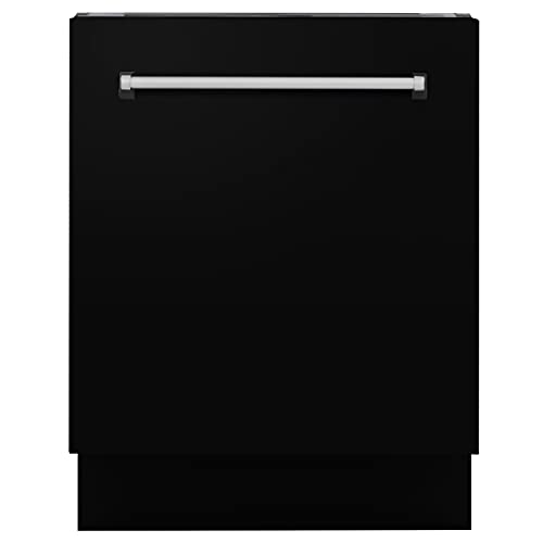 ZLINE 24 "Tallac Series 3rd Rack Tall Tub غسالة صحون باللون الأسود غير اللامع مع حوض من الفولاذ المقاوم للصدأ ، 51dBa (DWV-BLM-24) ZLINE 24 "Tallac Series 3rd Rack Tall Tub غسالة صحون باللون الأسود غير اللامع مع حوض من الفولاذ المقاوم للصدأ ، 51dBa (DWV-BLM-24)