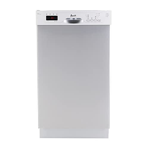 غسالة أطباق أفانتي DWF18V3S مقاس 18 بوصة مع شاشة LED ، 3 خيارات للغسيل ، 6 دورات أوتوماتيكية وتصنيف ضوضاء منخفض ، 53 ديسيبل ، ستانلس ستيل غسالة أطباق أفانتي DWF18V3S مقاس 18 بوصة مع شاشة LED ، 3 خيارات للغسيل ، 6 دورات أوتوماتيكية وتصنيف ضوضاء منخفض ، 53 ديسيبل ، ستانلس ستيل
