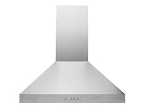 Hauslane | Chef Series WM-530 30 بوصة فتحة تهوية لشفاط المطبخ | نموذج احترافي | شفاط من الستانلس ستيل | شفط قوي ، فلاتر حاجز آمنة للغسل في غسالة الأطباق ، مصابيح LED قابلة للتغيير ، 6 بوصة مجاري أو بدون مجاري