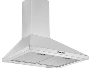 Ancona AN-1534 شفاط هرمي قابل للتحويل 24 "440 CFM من الفولاذ المقاوم للصدأ