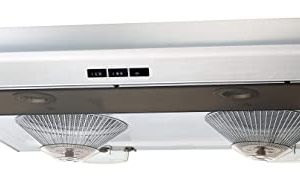 ساكورا R-838 30 "شفاط من الفولاذ المقاوم للصدأ أسفل الخزانة | فتحة عادم 700 CFM | مصابيح LED مزدوجة | محركات قوية مزدوجة | محاصرة الشحوم ثلاثية الأبعاد | نظام مرشح الألومنيوم