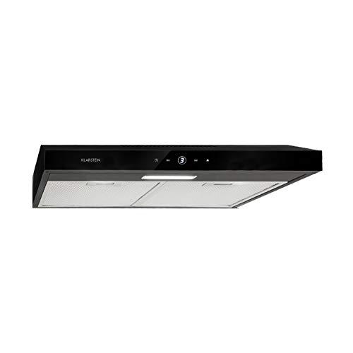 KLARSTEIN Contempo Neo - شفاط طباخ مثبت تحت التركيب ، عرض إعادة التدوير 90 سم ، أقصى قوة عادم 175 م³ / ساعة ، SenseControl ، تحكم متكامل باللمس ، مصابيح LED للطباخ ، تصميم أنيق KLARSTEIN Contempo Neo - شفاط طباخ مثبت تحت التركيب ، عرض إعادة التدوير 90 سم ، أقصى قوة عادم 175 م³ / ساعة ، SenseControl ، تحكم متكامل باللمس ، مصابيح LED للطباخ ، تصميم أنيق