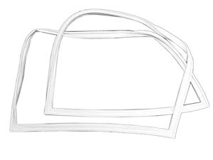 Frigidaire 5304507201 جزء حشية باب الفريزر الأصلي (OEM) ، أبيض