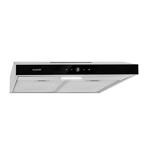 KLARSTEIN Contempo Neo - شفاط طباخ مثبت تحت التركيب ، عرض إعادة التدوير 90 سم ، أقصى قوة عادم 175 م³ / ساعة ، SenseControl ، تحكم متكامل باللمس ، مصابيح LED للطباخ ، تصميم أنيق KLARSTEIN Contempo Neo - شفاط طباخ مثبت تحت التركيب ، عرض إعادة التدوير 90 سم ، أقصى قوة عادم 175 م³ / ساعة ، SenseControl ، تحكم متكامل باللمس ، مصابيح LED للطباخ ، تصميم أنيق