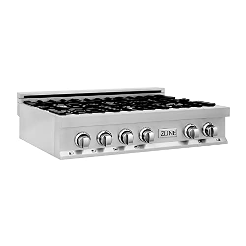 ZLINE 36 بوصة Rangetop مع 6 شعلات غاز (RT36) ZLINE 36 بوصة Rangetop مع 6 شعلات غاز (RT36)