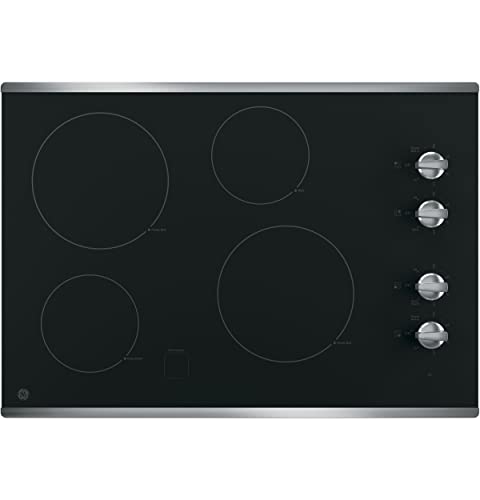 موقد كهربائي GE JP3030SJSS مقاس 30 بوصة ناعم مع 4 عناصر مشعة ، أدوات تحكم في المقبض ، إعداد تذوب الدفء موقد كهربائي GE JP3030SJSS مقاس 30 بوصة ناعم مع 4 عناصر مشعة ، أدوات تحكم في المقبض ، إعداد تذوب الدفء