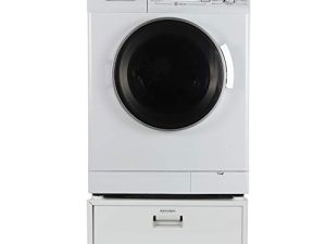 Equator Ver 2 Pro 24 "غسالة ومجفف كومبو مهووس / بدون تهوية 1200 دورة في الدقيقة + قاعدة بيضاء