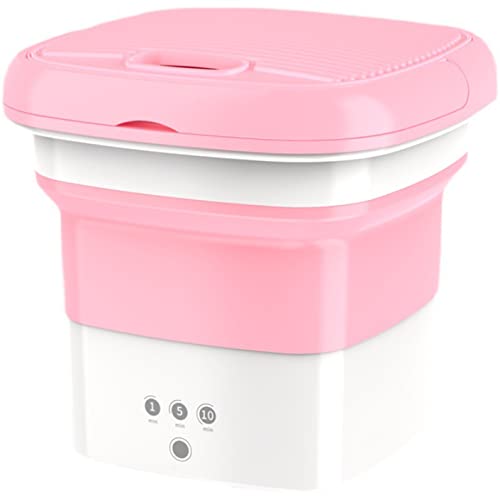 غسالة ملابس صغيرة محمولة من وانا ديكو للسفر والتخييم والشقة والمسكن - ملابس أطفال أو ملابس داخلية أو أشياء صغيرة قابلة للطي ونقية وخفيفة الوزن ، هدية قابلة للطي (وردي) غسالة ملابس صغيرة محمولة من وانا ديكو للسفر والتخييم والشقة والمسكن - ملابس أطفال أو ملابس داخلية أو أشياء صغيرة قابلة للطي ونقية وخفيفة الوزن ، هدية قابلة للطي (وردي)