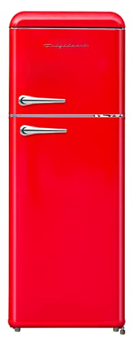 FRIGIDAIRE EFR756-RED EFR756 ، ثلاجة ذات بابين بحجم شقة ريترو مع فريزر علوي ، مقابض كروم ، 7.5 قدم مكعب ، أحمر FRIGIDAIRE EFR756-RED EFR756 ، ثلاجة ذات بابين بحجم شقة ريترو مع فريزر علوي ، مقابض كروم ، 7.5 قدم مكعب ، أحمر