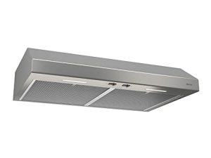 Broan-NuTone BCSEK124SS Glacier Series 24 "خزانة سفلية من الفولاذ المقاوم للصدأ ، 300 Max Blower CFM ، شفاط 1.5 Sones