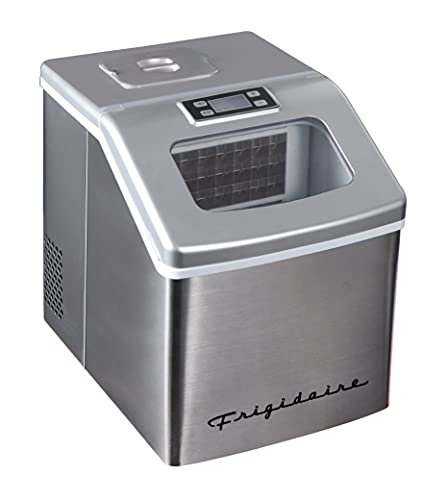 FRIGIDAIRE EFIC452-SS صانعة شفافة كبيرة جدًا بسعة 40 رطلاً ، من الفولاذ المقاوم للصدأ ، لصنع مكعبات الثلج FRIGIDAIRE EFIC452-SS صانعة شفافة كبيرة جدًا بسعة 40 رطلاً ، من الفولاذ المقاوم للصدأ ، لصنع مكعبات الثلج