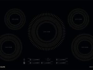 فريجيدير 36 "موقد كهربائي مدمج 5 شعلات مع حافة سوداء تسخين سريع ومتساوٍ ، FFIC3626TB 36 '' موقد حثي ، 36 بوصة