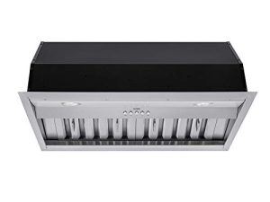 شفاط المطبخ KOBE INX2630SQB-700-3 شفاط المطبخ الداخلي ، 30 بوصة ، من الفولاذ المقاوم للصدأ