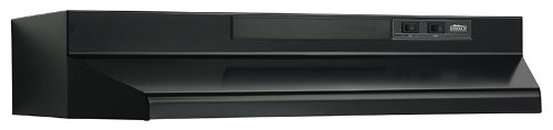 Broan-NuTone 30-inch Under-Cabinet 4-Way شفاط المطبخ القابل للتحويل مع 2-Speed Exhaust Fan and Light، MAX 260 CFM، Black Broan-NuTone 30-inch Under-Cabinet 4-Way شفاط المطبخ القابل للتحويل مع 2-Speed Exhaust Fan and Light، MAX 260 CFM، Black