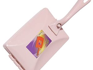 فرشاة حطام السجاد ، فرشاة تنظيف الغبار والسجاد ، مكنسة الأريكة ذات الأسطوانة المزدوجة ، منظف الغبار المحمول باليد باللون الوردي