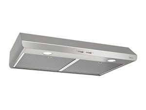 Broan-NuTone BKSH130SS Sahale 30 بوصة تحت الخزانة سهلة التركيب شفاط 4 اتجاهات قابل للتحويل مع مروحة عادم 2 سرعتين وضوء ، من الفولاذ المقاوم للصدأ