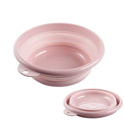 Jkhome حوض غسيل قابل للطي ، حوض غسيل ، وعاء غسيل ، مجموعة من 1 (وردي - حجم صغير) Jkhome حوض غسيل قابل للطي ، حوض غسيل ، وعاء غسيل ، مجموعة من 1 (وردي - حجم صغير)