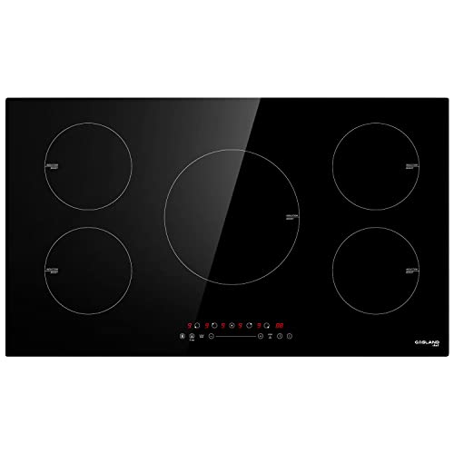 GASLAND Chef IH90BF موقد كهربائي مدمج 36 بوصة مع 5 شعلات ، موقد حثي 240 فولت ، 9 مستويات طاقة ، تحكم باللمس ، قفل أمان للأطفال ، مؤقت 1-99 دقيقة GASLAND Chef IH90BF موقد كهربائي مدمج 36 بوصة مع 5 شعلات ، موقد حثي 240 فولت ، 9 مستويات طاقة ، تحكم باللمس ، قفل أمان للأطفال ، مؤقت 1-99 دقيقة