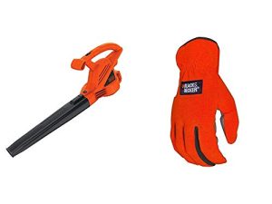 BLACK + DECKER منفاخ ورق كهربائي ، 7 أمبير مع قفاز سهل التركيب لجميع الأغراض (LB700 & BD505L)