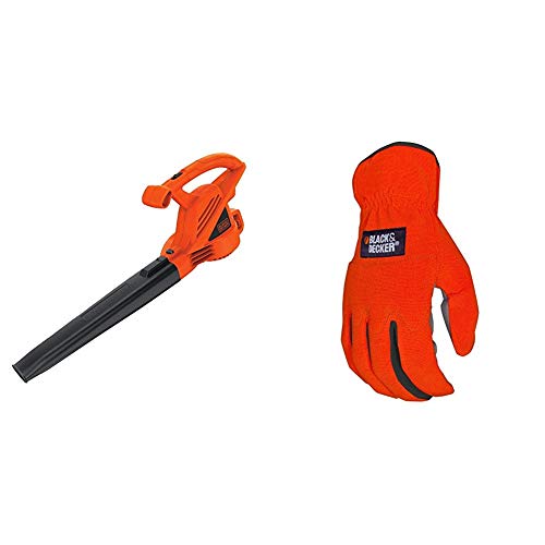 BLACK + DECKER منفاخ ورق كهربائي ، 7 أمبير مع قفاز سهل التركيب لجميع الأغراض (LB700 & BD505L) BLACK + DECKER منفاخ ورق كهربائي ، 7 أمبير مع قفاز سهل التركيب لجميع الأغراض (LB700 & BD505L)