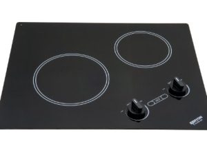 كينيون B41603 6-1 / 2 و 8 بوصة Arctic 2-Burner Cooktop مع تحكم تناظري UL ، 120 فولت ، أسود