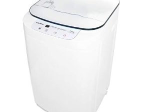 kapas kps35-735h2 غسالة مدمجة مطورة ، غسالة أوتوماتيكية بالكامل 2 في 1 ومضخة مدمجة في آلة التجفيف وخرطوم طويل ، 8 أرطال. سعة 8 رطل. غسالة حوض تحميل علوي