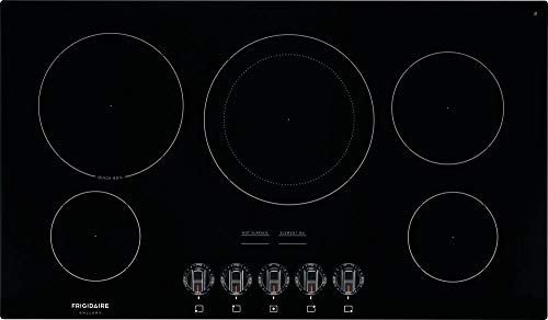 Frigidaire FGEC3648UB 36 "Gallery Series Electric Cooktop with 5 Elements Ceramic Glass Cooktop مؤشر سطح ساخن وعناصر تحكم Express Select باللون الأسود Frigidaire FGEC3648UB 36 "Gallery Series Electric Cooktop with 5 Elements Ceramic Glass Cooktop مؤشر سطح ساخن وعناصر تحكم Express Select باللون الأسود