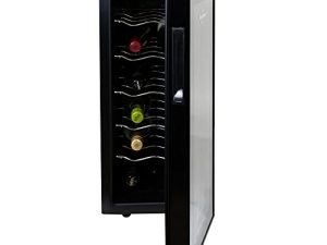 مبرد نبيذ Koolatron Urban Series 12 زجاجة ، ثلاجة نبيذ كهروحرارية ، 1 cu. قدم ثلاجة نبيذ قائمة بذاتها للبار المنزلي ، مطبخ صغير ، شقة ، شقة ، كوخ ، رف