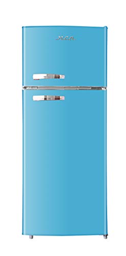 ثلاجة RCA RFR1055-BLUE ، ثلاجة ريترو 2 باب بحجم الشقة مع فريزر ، 10 ، أزرق ، قدم مكعب ثلاجة RCA RFR1055-BLUE ، ثلاجة ريترو 2 باب بحجم الشقة مع فريزر ، 10 ، أزرق ، قدم مكعب