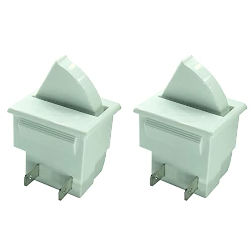 2 دبوس مفتاح إضاءة باب الثلاجة بواسطة DTAIR بديل لثلاجة Whirlpool GE Kenmore Maytag KitchenAid Admiral Amana Crosley (عبوة من 2) 2 دبوس مفتاح إضاءة باب الثلاجة بواسطة DTAIR بديل لثلاجة Whirlpool GE Kenmore Maytag KitchenAid Admiral Amana Crosley (عبوة من 2)