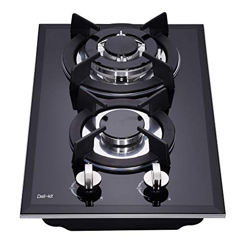 موقد غاز Deli-kit 12 بوصة يعمل بالغاز ثنائي الوقود محكم الإغلاق 2 شعلة من الزجاج المقسى موقد غاز مسطح DK123-A01S موقد غاز أسود موقد غاز موقد غاز Deli-kit 12 بوصة يعمل بالغاز ثنائي الوقود محكم الإغلاق 2 شعلة من الزجاج المقسى موقد غاز مسطح DK123-A01S موقد غاز أسود موقد غاز