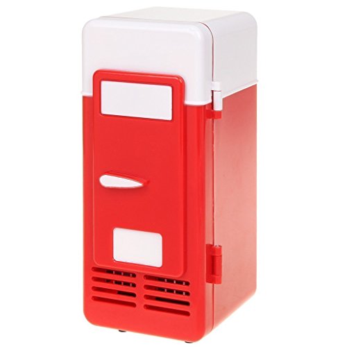 ThreeH جديد صغير أحمر USB ثلاجة تبريد علب مشروبات مبرد / ثلاجة أكثر دفئًا لأجهزة الكمبيوتر المحمول والكمبيوتر الأحمر H-UF05Red ThreeH جديد صغير أحمر USB ثلاجة تبريد علب مشروبات مبرد / ثلاجة أكثر دفئًا لأجهزة الكمبيوتر المحمول والكمبيوتر الأحمر H-UF05Red