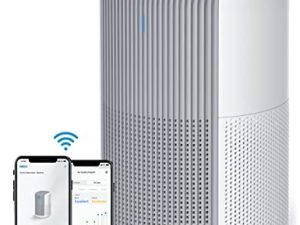 منقي الهواء Dreo لغرفة النوم ، Smart WiFi Alexa / Google Control ، يناسب الحساسية ، الحيوانات الأليفة ، فلتر H13 True HEPA ، يزيل ما يصل إلى 99.98٪ من جزيئات الغبار والدخان ، 20 ديسيبل منخفض الضوضاء ، مستشعر PM2.5 6 أوضاع