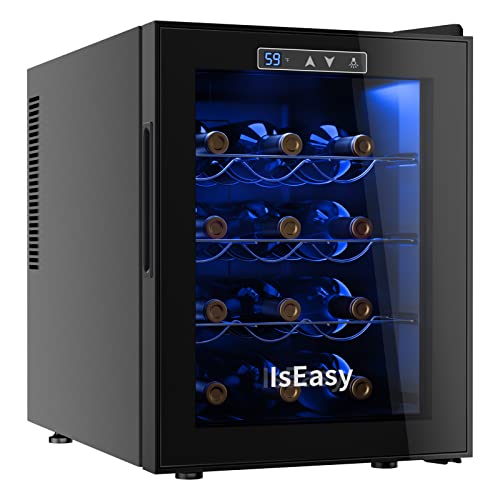 ثلاجة IsEasy 12 زجاجة نبيذ ، ثلاجة نبيذ قائمة بذاتها مع قبو نبيذ رقمي للتحكم في درجة الحرارة 46 درجة فهرنهايت - 66 درجة فهرنهايت للنبيذ الأحمر والأبيض أو الشمبانيا أو النبيذ الفوار ثلاجة IsEasy 12 زجاجة نبيذ ، ثلاجة نبيذ قائمة بذاتها مع قبو نبيذ رقمي للتحكم في درجة الحرارة 46 درجة فهرنهايت - 66 درجة فهرنهايت للنبيذ الأحمر والأبيض أو الشمبانيا أو النبيذ الفوار