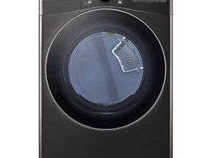 LG DLGX4201B / DLGX4201B / DLGX4201B 7.4 قدم قدم. مجفف غاز تحميل أمامي ذكي من الفولاذ الأسود مع TurboSteam