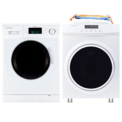 شركات خط الاستواء 110 فولت. مركز الغسيل 1.6 cf Washer + Vented 3.5 cf Sensor / Refresh Dry شركات خط الاستواء 110 فولت. مركز الغسيل 1.6 cf Washer + Vented 3.5 cf Sensor / Refresh Dry