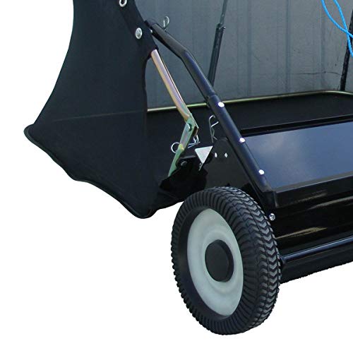 Yard Tuff 42 Inch التجميع السريع على نمط السحب في ساحة الحديقة مع تعديل ارتفاع الفرشاة وحقيبة شبكية للحطام والأوراق والعشب والمزيد Yard Tuff 42 Inch التجميع السريع على نمط السحب في ساحة الحديقة مع تعديل ارتفاع الفرشاة وحقيبة شبكية للحطام والأوراق والعشب والمزيد