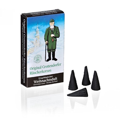 Crottendorfer 1011 Original Incense Cones 'Ore Mountains Christmas Scent' 24 Pieces - Size M by Crottendorfer Rucherkerzen Crottendorfer 1011 Original Incense Cones 'Ore Mountains Christmas Scent' 24 Pieces - Size M by Crottendorfer Rucherkerzen