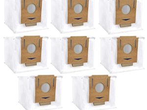(8 قطع) أكياس فراغية بديلة من سلسلة الذروة لـ Ecovacs DEEBOT OZMO T8 AIVI T8 Max ، AIVI & T8 Series ، سلسلة T9 T9 + N8 DX93 DDX96 ، أكياس فلتر مكنسة كهربائية روبوت ، أكياس فراغ حاوية بديلة