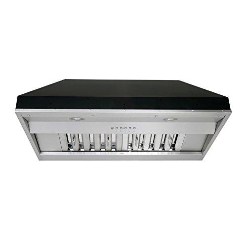 KOBE IN2630SQB-650-5A Deluxe 30 "شفاط مدمج / إدراج ، 6 سرعات ، 700 CFM ، مصابيح LED ، مرشحات Baffle KOBE IN2630SQB-650-5A Deluxe 30 "شفاط مدمج / إدراج ، 6 سرعات ، 700 CFM ، مصابيح LED ، مرشحات Baffle