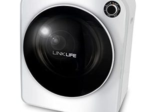 11Lbs 2.6 cu.f مجفف الملابس الكهربائية المحمولة - مجفف الملابس المحمول LINKLIFE ، حوض من الفولاذ المقاوم للصدأ ، تحكم ميكانيكي