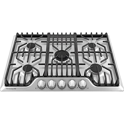 موقد غاز احترافي مقاس 30 بوصة من FRIGIDAIRE ، من الفولاذ المقاوم للصدأ ، 5 شعلات ، قابل للتحويل من البروبان السائل ، FPGC3077RS موقد غاز احترافي مقاس 30 بوصة من FRIGIDAIRE ، من الفولاذ المقاوم للصدأ ، 5 شعلات ، قابل للتحويل من البروبان السائل ، FPGC3077RS