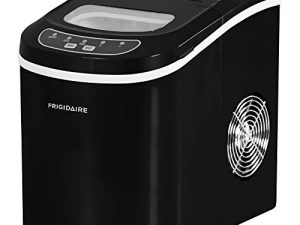 ماكينة صنع الثلج المدمجة FRIGIDAIRE EFIC101-BLACK ، 26 رطلاً في اليوم ، آلة صنع الثلج ، أسود