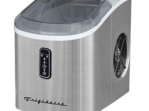 Frigidaire EFIC103-AMZ-SC صانعة علوية للثلاجة مع دلو ثلج كبير الحجم ، فولاذ مقاوم للصدأ ، وظيفة التنظيف الذاتي ، شديد التحمل ، غير القابل للصدأ