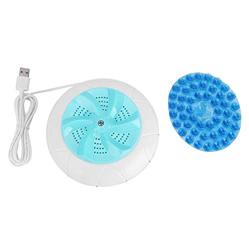 Fdit Mini USB Washing Machine Ultrasound Turbine Portable لتنظيف الملابس المنزلية أثناء السفر (أخضر) Fdit Mini USB Washing Machine Ultrasound Turbine Portable لتنظيف الملابس المنزلية أثناء السفر (أخضر)