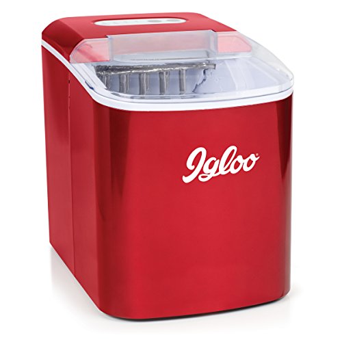 آلة صنع الثلج الكهربائية المحمولة الأوتوماتيكية Igloo ICEB26RR ، 26 رطلاً في 24 ساعة ، 9 مكعبات ثلج جاهزة في 7 دقائق ، مع مغرفة الثلج وسلة ، مثالية لزجاجات المياه والمشروبات المختلطة آلة صنع الثلج الكهربائية المحمولة الأوتوماتيكية Igloo ICEB26RR ، 26 رطلاً في 24 ساعة ، 9 مكعبات ثلج جاهزة في 7 دقائق ، مع مغرفة الثلج وسلة ، مثالية لزجاجات المياه والمشروبات المختلطة