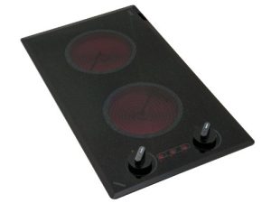 كينيون B41515 6-1 / 2-Inch Mediterranean 2-Burner Trimline Cooktop with Analog Control UL، 120-volt، Black