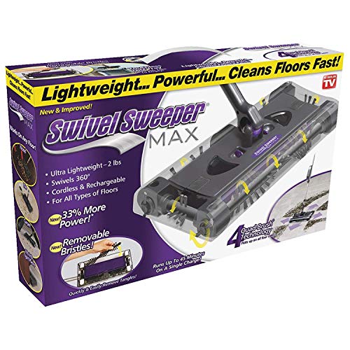 مكنسة دوارة لاسلكية - أصلية كما تراه على شاشة التلفزيون بواسطة Swivel Sweeper مكنسة دوارة لاسلكية - أصلية كما تراه على شاشة التلفزيون بواسطة Swivel Sweeper