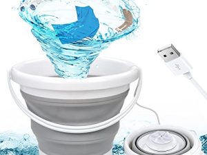 غسالة صغيرة ، غسالات توربينية محمولة قابلة للطي ، آلة تنظيف شخصية USB قابلة للطي لملابس الأطفال / الجوارب / الملابس الداخلية / حمالة الصدر ، حوض الغسيل الأوتوماتيكي للمنزل / السفر / الشقق / النوم