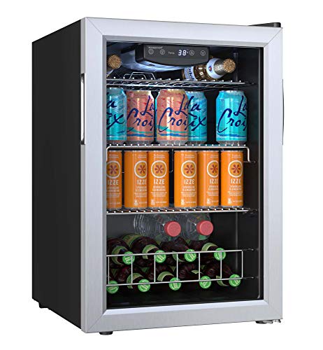 EdgeStar BWC91SS مقاس 17 بوصة بعرض 80 علبة سعة مركز المشروبات الباردة للغاية EdgeStar BWC91SS مقاس 17 بوصة بعرض 80 علبة سعة مركز المشروبات الباردة للغاية